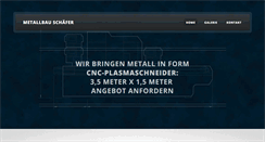 Desktop Screenshot of metallbau-schaefer.de