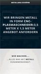 Mobile Screenshot of metallbau-schaefer.de