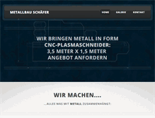 Tablet Screenshot of metallbau-schaefer.de